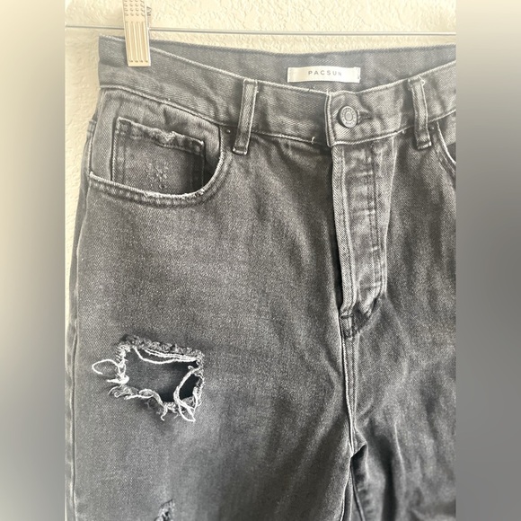 Pacsun distressed black denim jeans - Picture 4 of 5